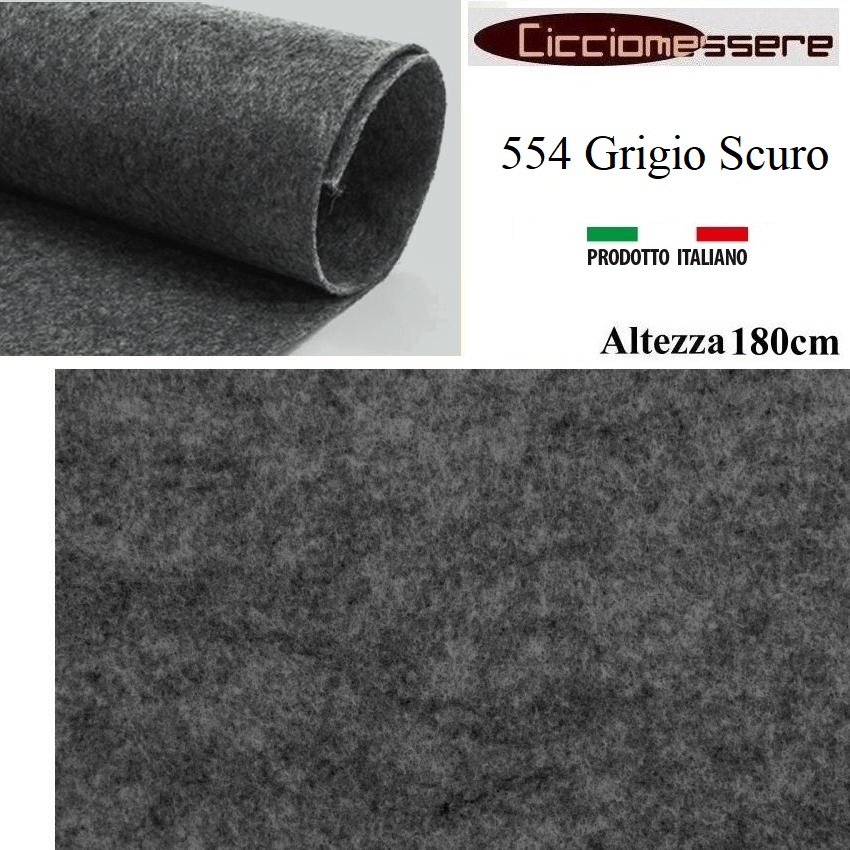 Pannolenci bianco melange grigio 1,4 mm Arti e Grafica 180 x 50cm